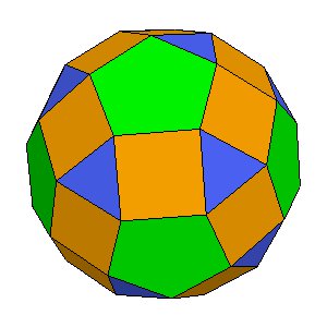 J73 Parabigyrate Rhombicosidodecahedron