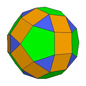 J74 Metabigyrate Rhombicosidodecahedron