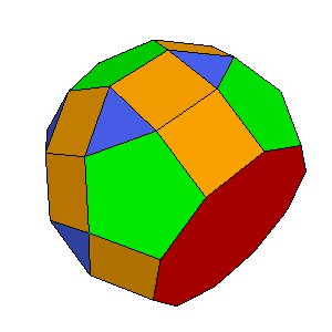 J79 Bigyrate Diminished Rhombicosidodecahedron