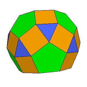 J80 Parabidiminished Rhombicosidodecahedron
