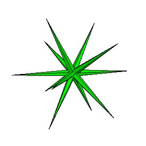 Medial Inverted Pentagonal Hexecontahedron